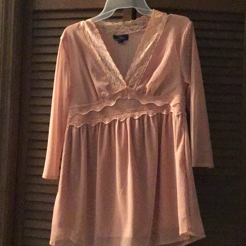 Empire waist lace top